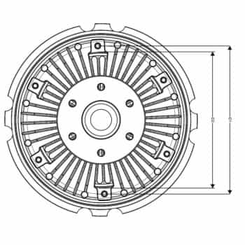 Clutch, radiator fan 49544 NRF