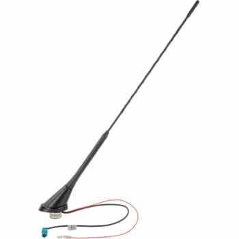 Universal roof antenna 16V AM/FM amplified (active) 52 degree mounting angle