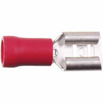 cable lug 5 pieces 6.3x0.8 red in blister
