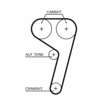 Water pump + timing belt set KP45669XS Gates