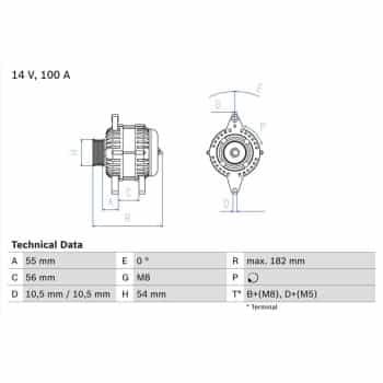 Alternator 0.986.042.740 Bosch