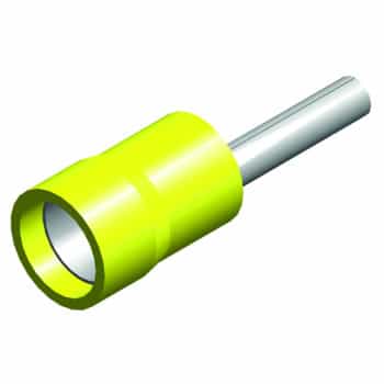 cable lug 5 pieces 4.0x6.0 yellow in blister