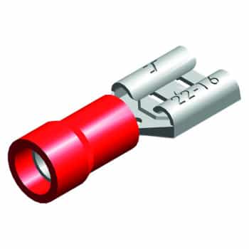 cable lug 5 pieces 4.8x0.8 red in blister