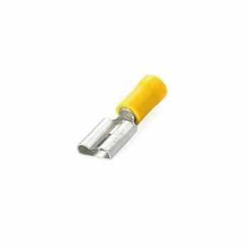 cable lug 5 pcs 6.3x0.8 yellow 5 pieces in blister