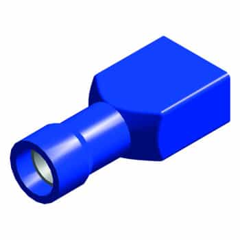 cable lug 5 pieces 6.3x0.8 blue in blister