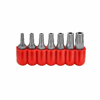 7-piece 1/4" Torx H Bits