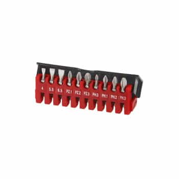 1/4" Bit set 10 pieces