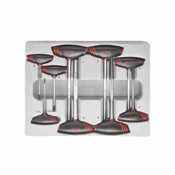 T-handle ball socket wrench set 9 pieces