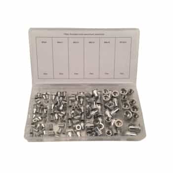 Assortment Blind Rivet Nuts Aluminum 150 pcs