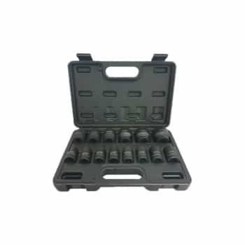 Impact socket set 1/2 connection 10-32 mm
