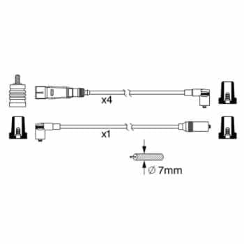 Ignition Cable Kit 0 986 356 342 Bosch