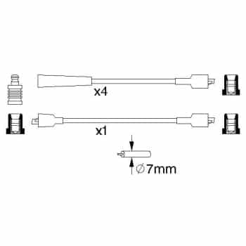 Ignition Cable Kit 0 986 356 855 Bosch