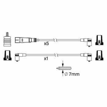 Ignition Cable Kit 0 986 356 340 Bosch