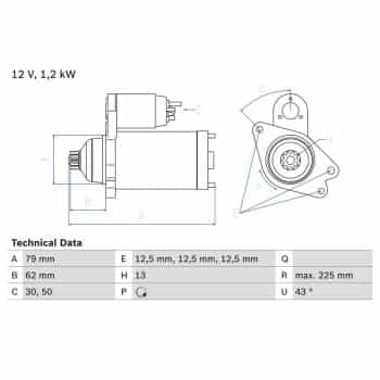 Starter 0986025870 Bosch