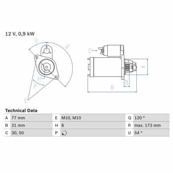 Starter 0 986 025 720 Bosch