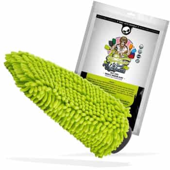 Chenille Wash Glove Light Green
