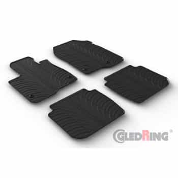 Rubber mats suitable for Honda CR-V VI 2023- (T profile 4-piece + mounting clips)