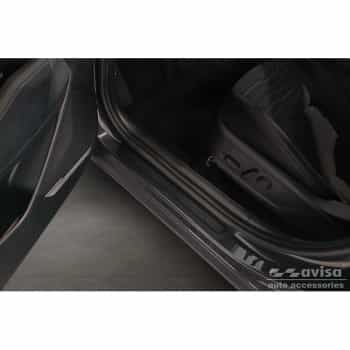 Aluminum Door Sill Moldings 'Riffled Plate' suitable for Kia Sportage (NQ5) 2021- - 2-piece - Black