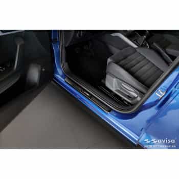 Black glossy stainless steel door sill moldings suitable for Seat Arona 2017-2021 & FL 2021- - 'Exclusive' -