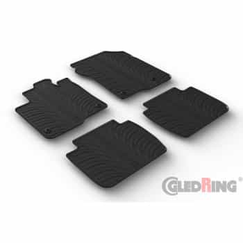 Rubber mats suitable for Honda ZR-V eHEV 2023- (T profile 4-piece + mounting clips)