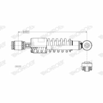 Damper, cabin suspension