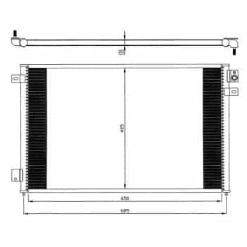 Condenser, air conditioner 35567 NRF