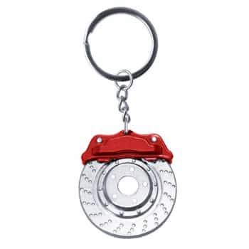 Simoni Racing Keyring Brake Disc with Red Brake Caliper