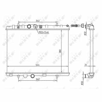 Radiator, engine cooling Economy Class