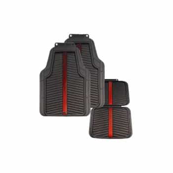 Red Bull Oracle Rubber Car Mats 4-Piece Set Black/Red