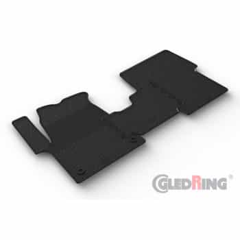Rubber mats suitable for Citroen, Fiat, Opel, Peugeot, Toyota - 3 pieces + mounting clips