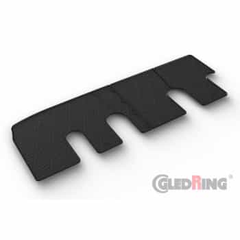 Rubber mats suitable for Fiat, Renault, Opel, Nissan - 3 Pieces + Mounting Clips