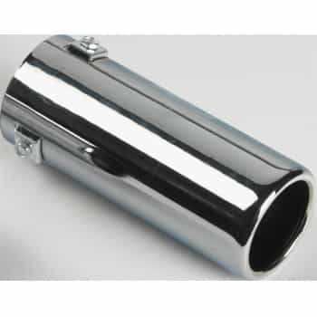 Uitlaatsierstuk Steel / Chrome - round 70mm - length 170mm - 35-57mm connection