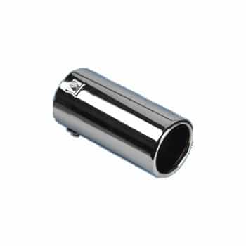 Uitlaatsierstuk Steel / Chrome - round 80mm - length 170mm - 40-77mm connection