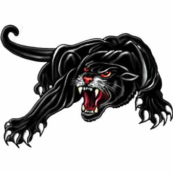Sticker Panther - black - 18x12cm