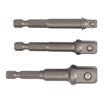 Adapter set for drills 1/4 ", 3 pcs.