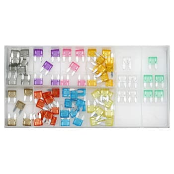 Assortment of mini plug-in fuses 75 pieces