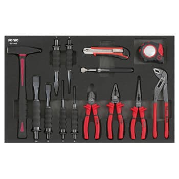 Sonic Hammer, Pliers & Chisel Set (4 German) 14 Piece
