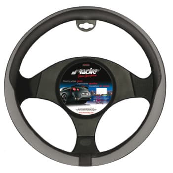 Simoni ​Racing Steering Wheel Cover Tidy Black/Grey Artificial Leather