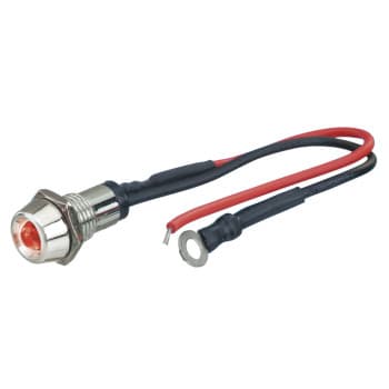Foliatec LED Control Light chrome - flame red Ø = 10mm - 1 piece