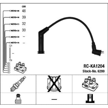 Ignition Cable Kit 6299 NGK