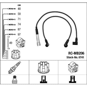 Ignition Cable Kit 0741 NGK