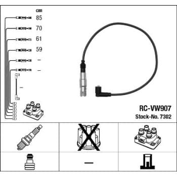Ignition Cable Kit 7302 NGK
