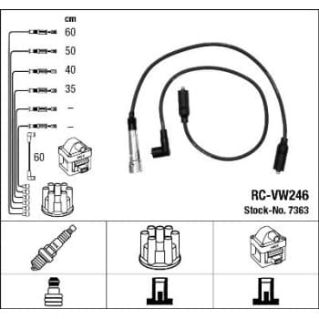 Ignition Cable Kit 7363 NGK