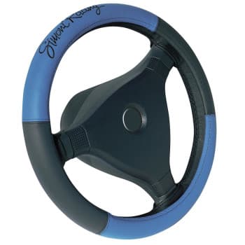 Simoni Racing Steering Wheel Cover Trophy Blue/Black Artificial Leather