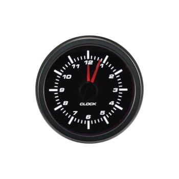 Performance Instrument Black Analog Clock 52mm