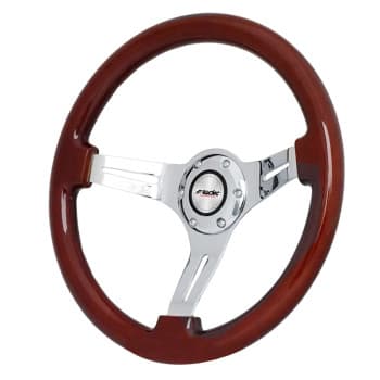 Simoni Racing Sport steering wheel Didier 350mm - Real Wood - Deep Dish 6cm