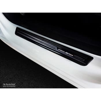 Black stainless steel door sills Peugeot 508 II Sedan/SW 2019- 'Special Edition' - 4-piece