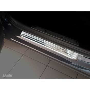 Stainless steel door sills Volkswagen Touareg (CR7) 2018- - 'Exclusive' - 4-piece