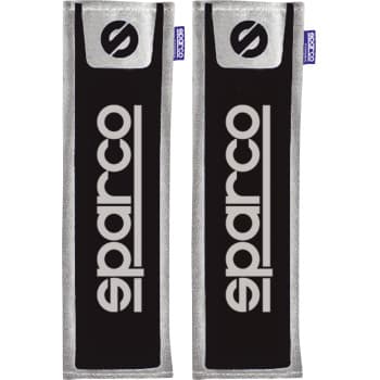 Sparco Set of Seat Belt Covers - Black/Grey