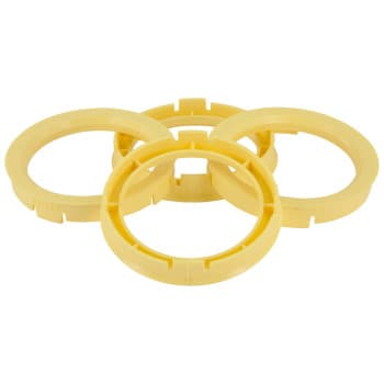 TPI ​Centering Rings 70.4->58.1mm Yellow 4 pieces